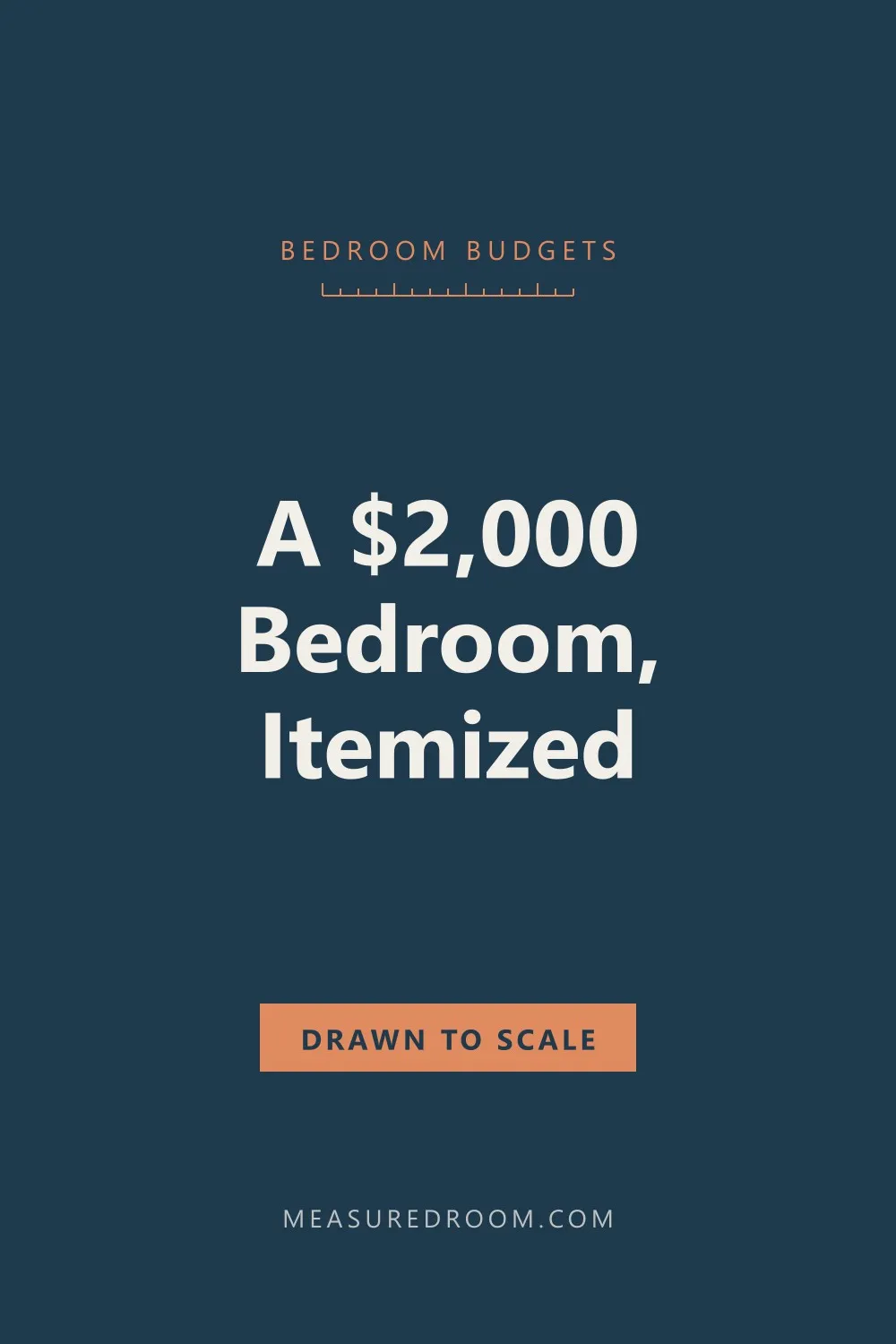 A $2,000 bedroom, itemized.