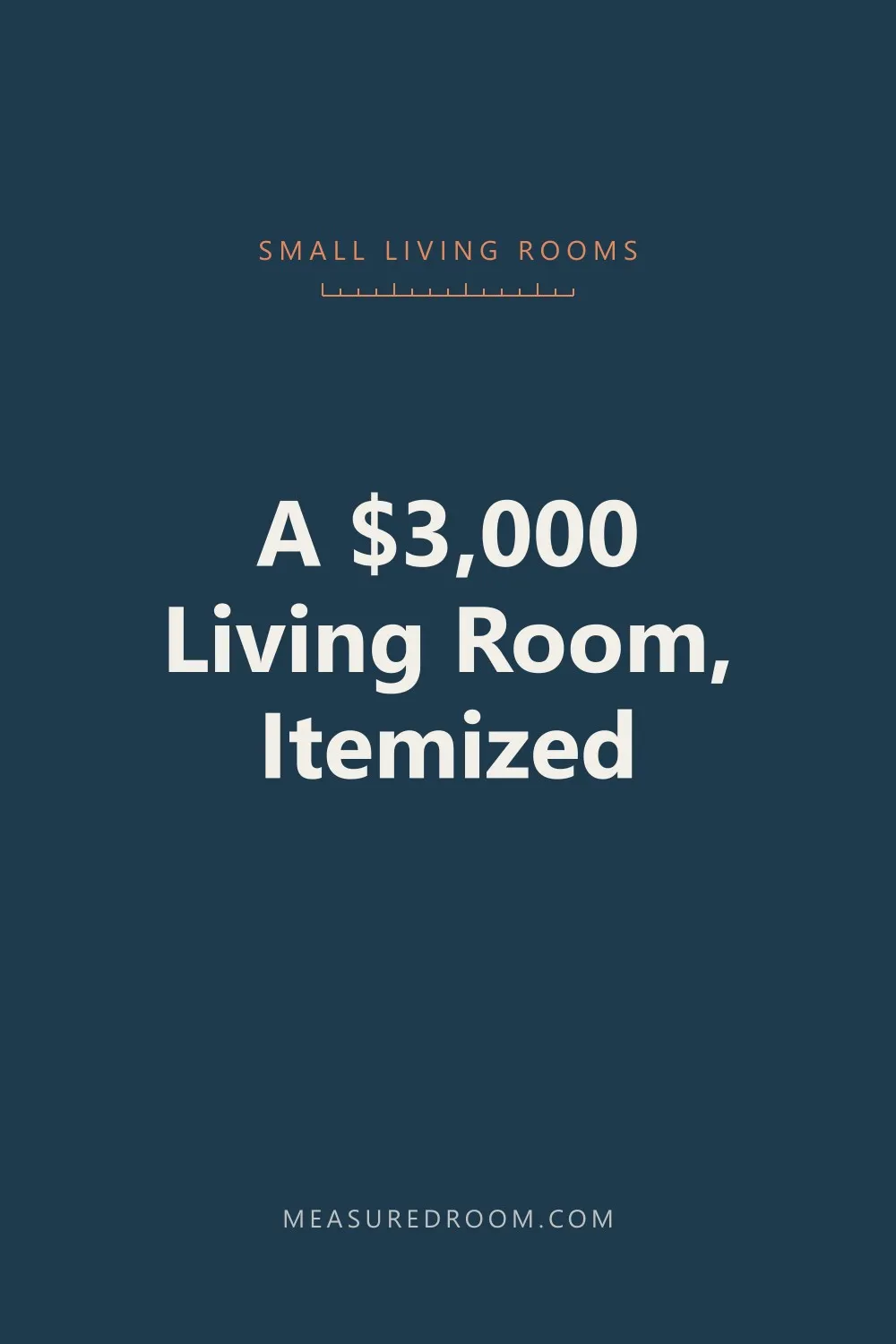 A $3,000 living room, itemized.