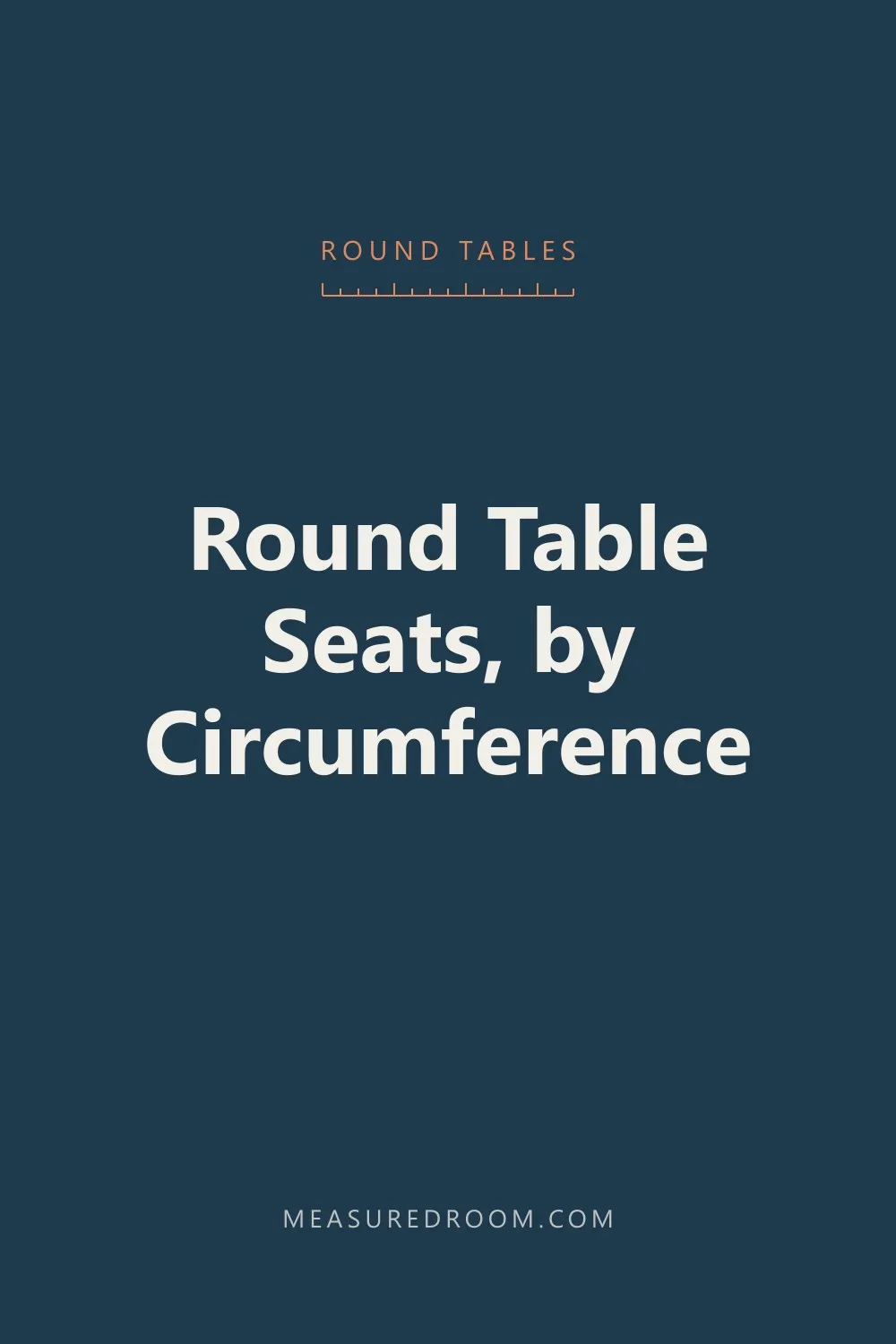 Round table seat counts, by circumference.