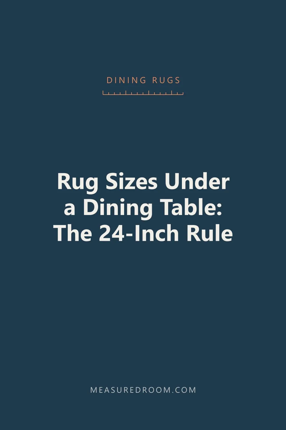 Rug sizes under a dining table.