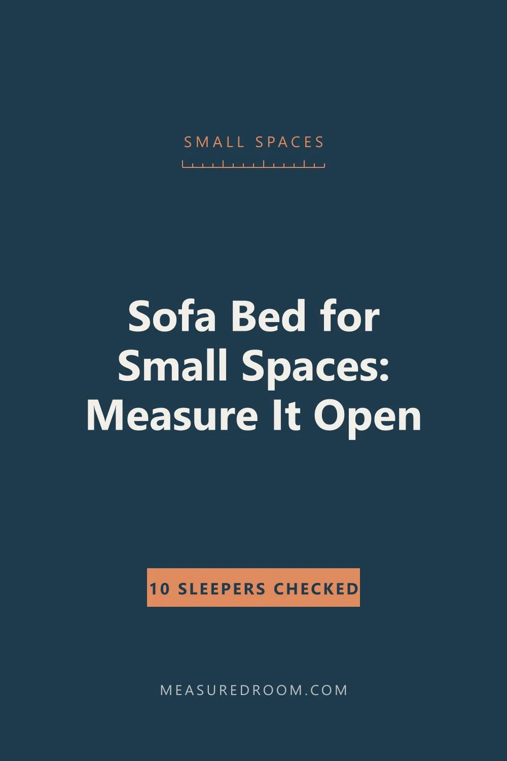 Sofa bed for small spaces: measure it open